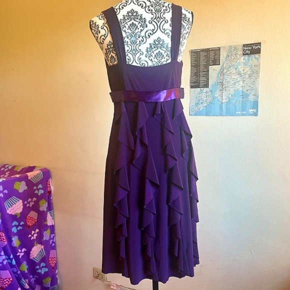 Xscape by Joanna Chen purple formal dress - Picture 2 of 4